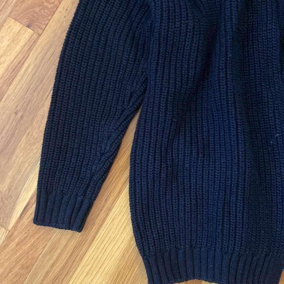 Current/Elliot Women’s Black Chunky Knit Cardigan Size 0 - Picture 2 of 7